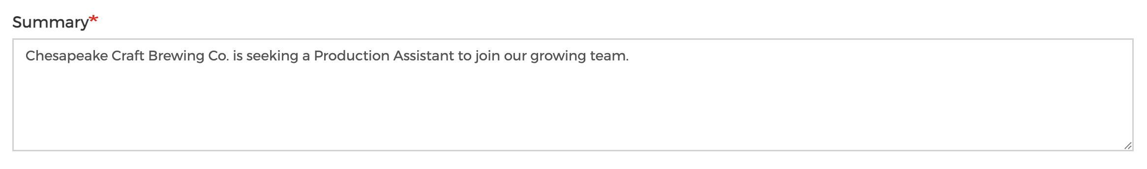 Job Summary Image